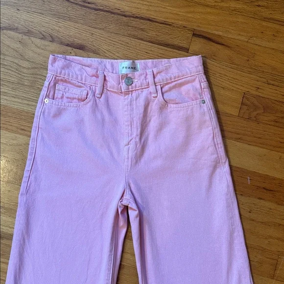 Frame Denim Women's Flare Jeans in Pink - Picture 6 of 12